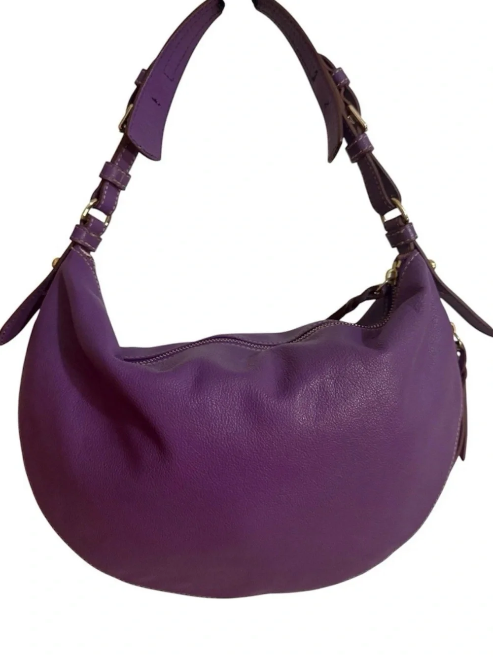 Dooney & Bourke Luna Purple Expandable Hobo Bag